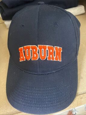 Auburn Ball Cap cloth with Velcro adjustable back strap dark blue WAR EAGLE!